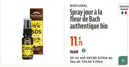 La Vie Claire biofloral Spray jour à la fleur de Bach authentique bio offre