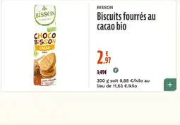 La Vie Claire Bisson Biscuits fourrés au cacao bio offre