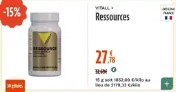 La Vie Claire VITALL+ Ressources offre
