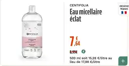 La Vie Claire CENTIFOLIA Eau micellaire éclat offre