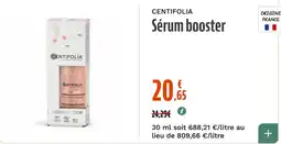 La Vie Claire CENTIFOLIA Sérum booster offre