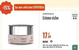 La Vie Claire CENTIFOLIA Crème riche offre