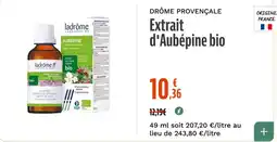 La Vie Claire ladrôme Extrait d'Aubépine bio offre