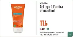 La Vie Claire WELEDA Gel cryo à l'arnica et menthol offre