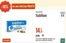 La Vie Claire YALACTA Stabilium offre