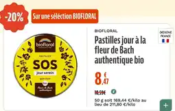 La Vie Claire BIOFLORAL Pastilles jour à la fleur de Bach authentique bio offre