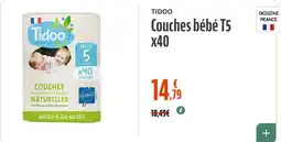 La Vie Claire Tidoo couches bébé offre