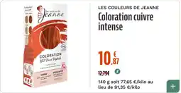 La Vie Claire LES COULEURS DE JEANNE Coloration cuivre intense offre