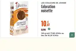 La Vie Claire les couleurs de Jeanne Coloration noisette offre