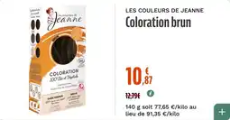 La Vie Claire LES COULEURS DE JEANNE Coloration brun offre