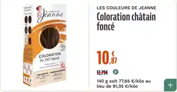 La Vie Claire les couleurs de Jeanne Coloration châtain foncé offre