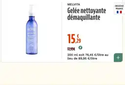 La Vie Claire MELVITA Gelée nettoyante démaquillante offre