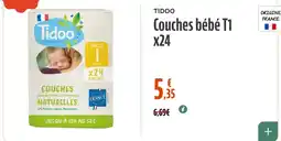 La Vie Claire Tidoo Couches bébé T1 offre
