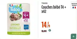 La Vie Claire TIDOO Couches bébé T4 + offre