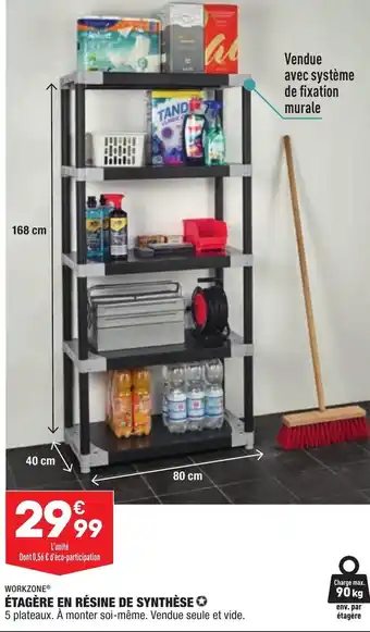 ALDI Étagère en résine de Synthèse offre