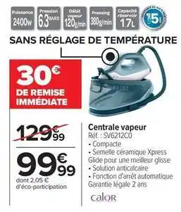 Calor - centrale vapeur svc12c0