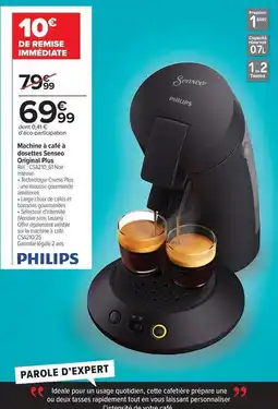 Carrefour Drive Philips - machine à café à café en gratisement offre