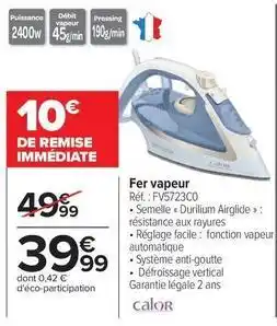 Carrefour Drive Facile - fer vapeur offre