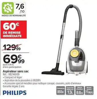Philips - aspirateur sans sac