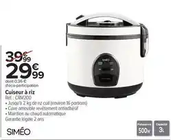 Carrefour Drive Simée - cuiseur à riz offre
