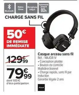 Carrefour Drive Vileda - casque arceau sans fil offre