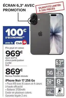 Ram - iphone noir 17 256go