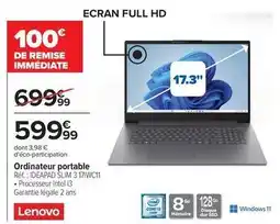 Carrefour Drive Lenovo - ordinateur portable offre