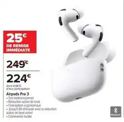 Carrefour Drive Airpods pro 3 offre