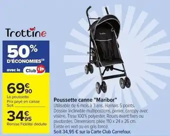 Trottine - poussette canne maribor
