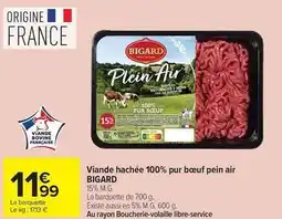 Carrefour Drive Bigard - viande hachée 100% pur boeuf pein air offre