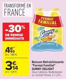 Carrefour Drive Sunny - boisson rafraîchissante format familial offre