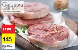 Carrefour Drive Agneau: gigot en giroloni avec coq.p.a. girolles offre