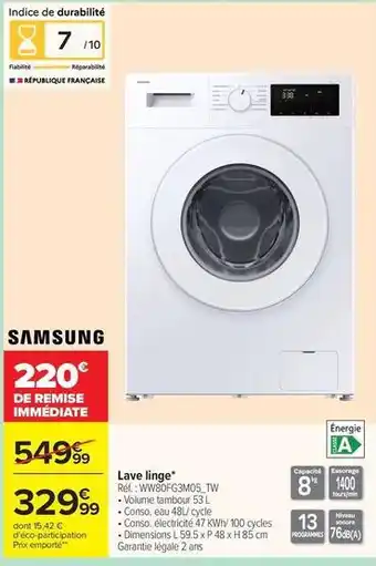 Samsung - lave-linge ww7863x630w5