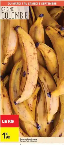 Carrefour Drive Banane parasol fumé offre