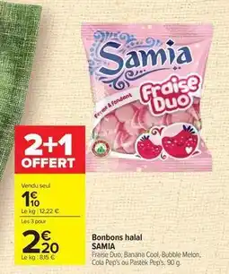 Carrefour Drive Samia - bonbons halal offre
