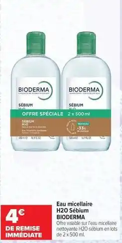 Bioderma - eau micellaire h20 sebium