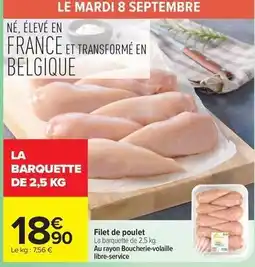 Carrefour Drive Filet de poulet offre