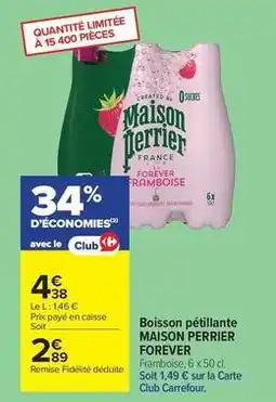 Carrefour Drive Perrier - boisson pétillante offre