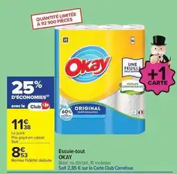 Carrefour Drive Okay - essuie-tout offre