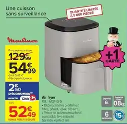 Carrefour Drive Moulinex - air fryer offre