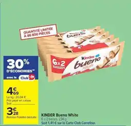 Carrefour Drive Kinder - bueno white offre
