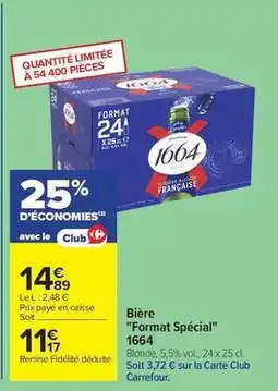 Carrefour Drive 1664 - bière offre