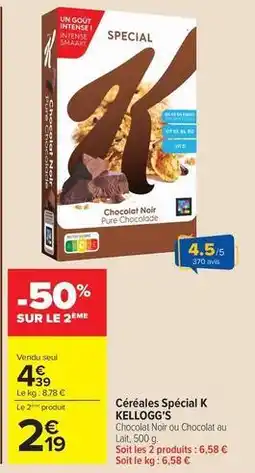 Carrefour Drive Kellogg's - céréales special k offre