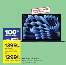 Carrefour Drive Macbook air m5 13 offre