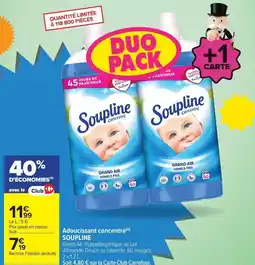 Carrefour Drive Soupline - adoucissant concentré offre