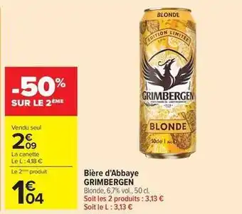 Grimbergen - bière d'abbaye