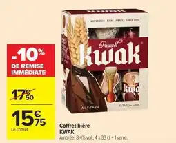 Carrefour Drive Kwak - coffret bière offre