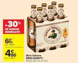 Carrefour Drive Moretti - bière italiane offre