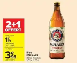 Carrefour Drive Paulaner - bière offre
