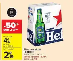 Carrefour Drive Heineken - bière sans alcool offre
